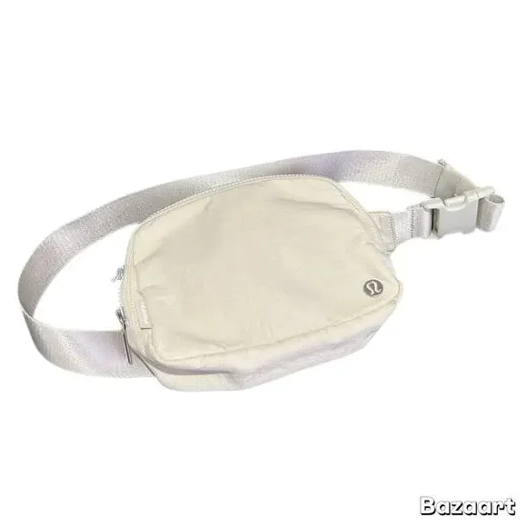 Preowned Lululemon Athletica Cream Ivory Off White Everywhere Belt Bag 1L - Picture 1 of 11
